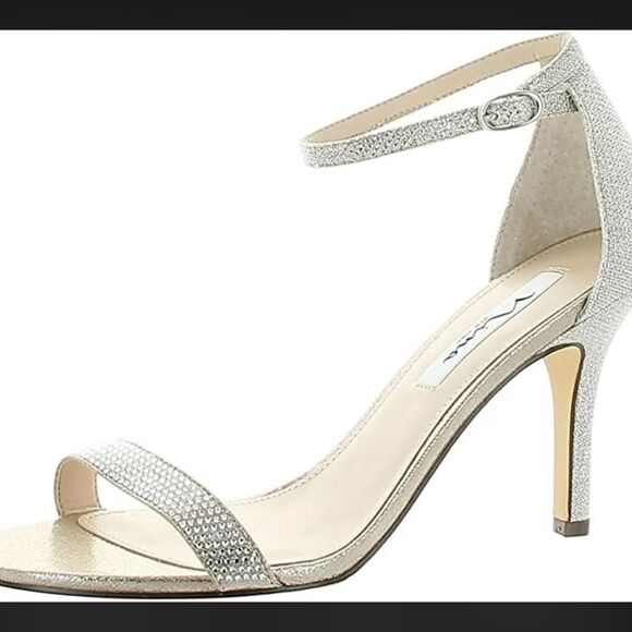 NIB Nina metallic heels 6 - Picture 2 of 11